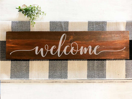 WallCutz Stencil Welcome Stencil - Calligraphy style