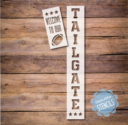 WallCutz Stencil Welcome Tailgate / Football Porch Stencil