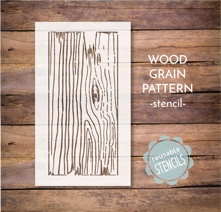 WallCutz Stencil Wood Grain Pattern Stencil