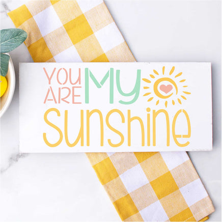 WallCutz Stencil You Are My Sunshine stencil