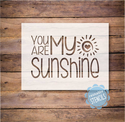 WallCutz Stencil You Are My Sunshine stencil