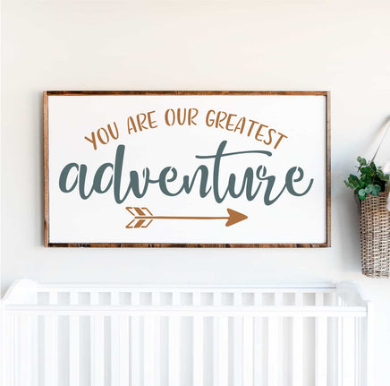 WallCutz Stencil You Are Our Greatest Adventure / Nursery Stencil wallcutz